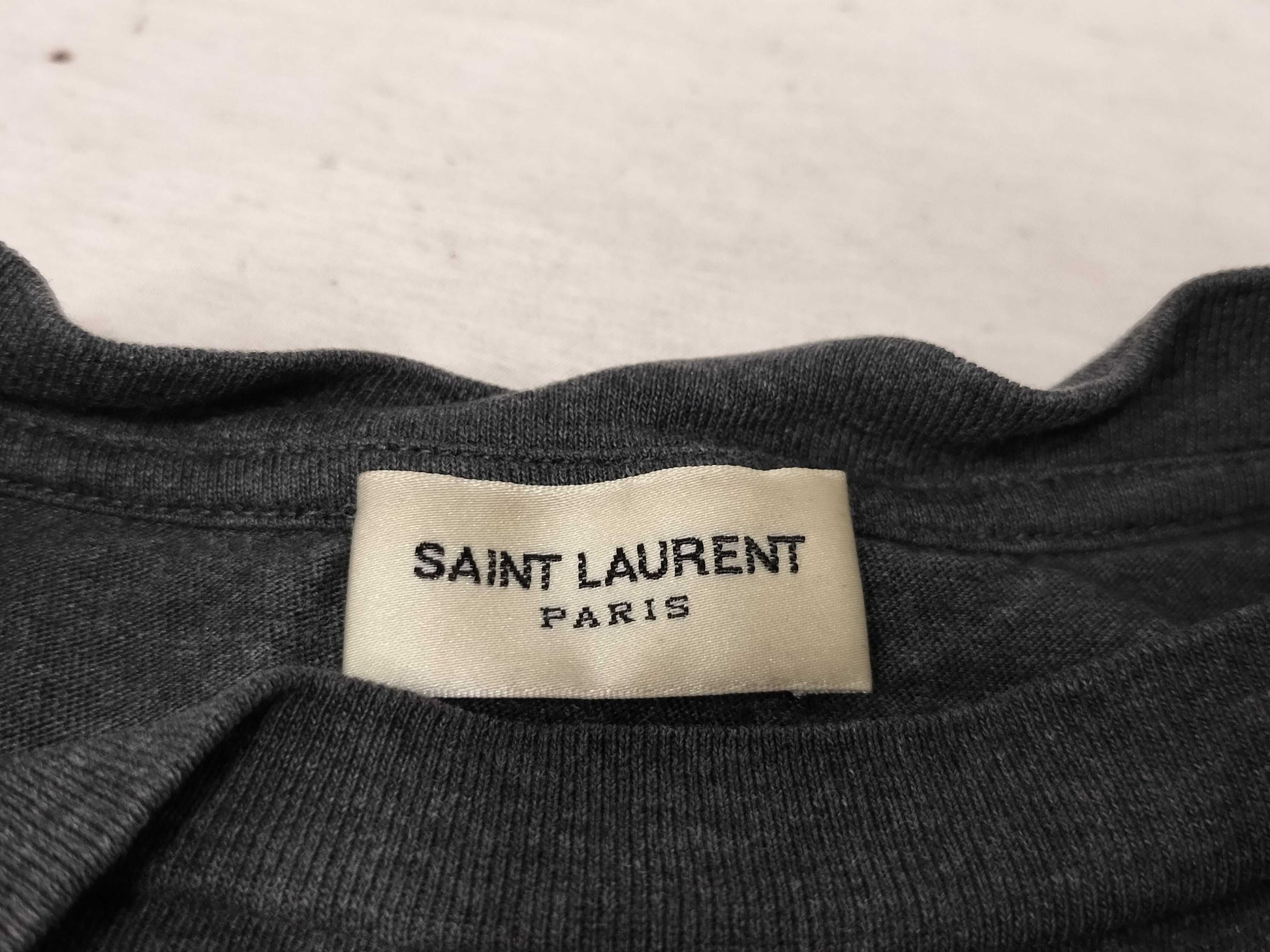 SAINT LAURENT PARIS YSL logo T-shirt SL logo T-shirt