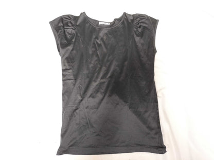 Yves Saint Laurent T-shirt with YSL logo embroidery, black top