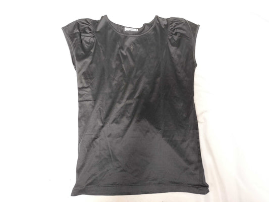 Yves Saint Laurent T-shirt with YSL logo embroidery, black top