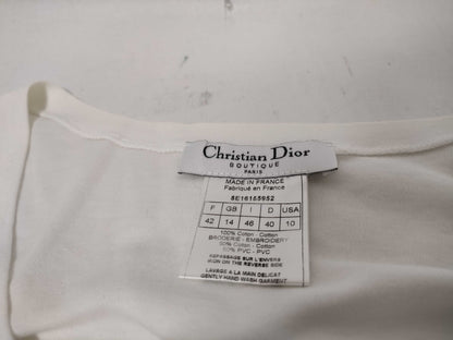Christian Dior Galliano-era T-shirt with embroidered mirror detailing