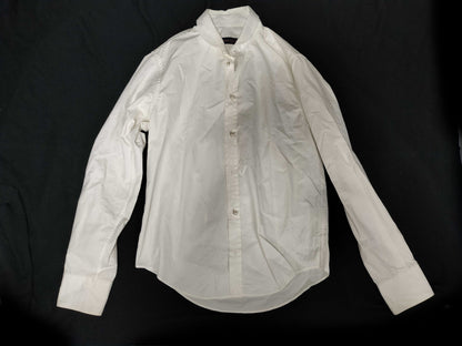 LOUIS VUITTON LOUIS VUITTON current tag pearl button blue tag blouse back logo embroidery shirt