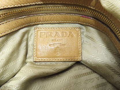 PRADA Prada Leather Brown Handbag