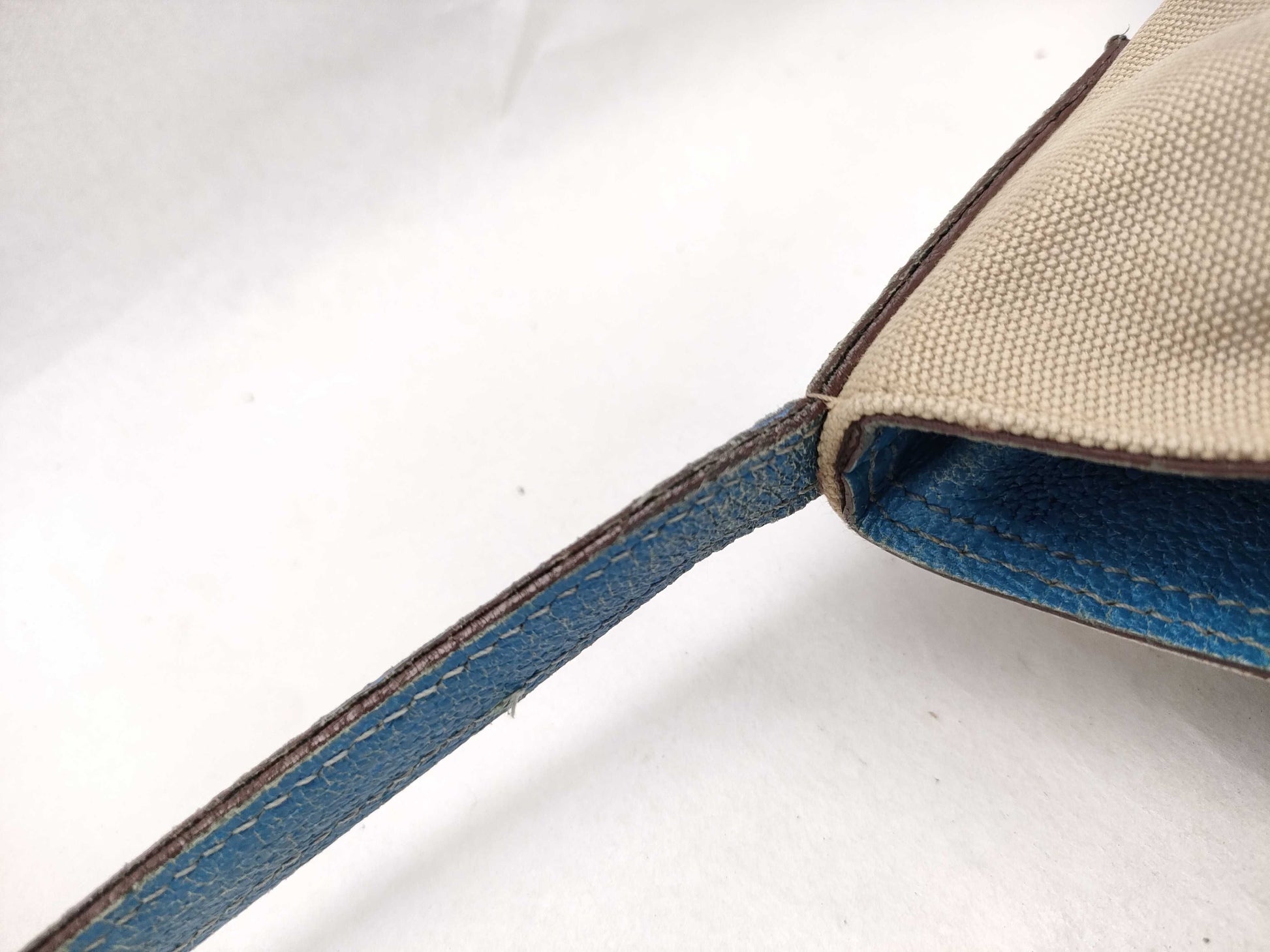 PRADA Prada Leather Canvas Tote Bag