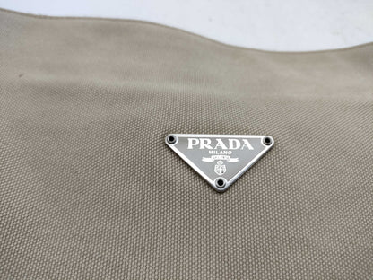 PRADA Prada Leather Canvas Tote Bag