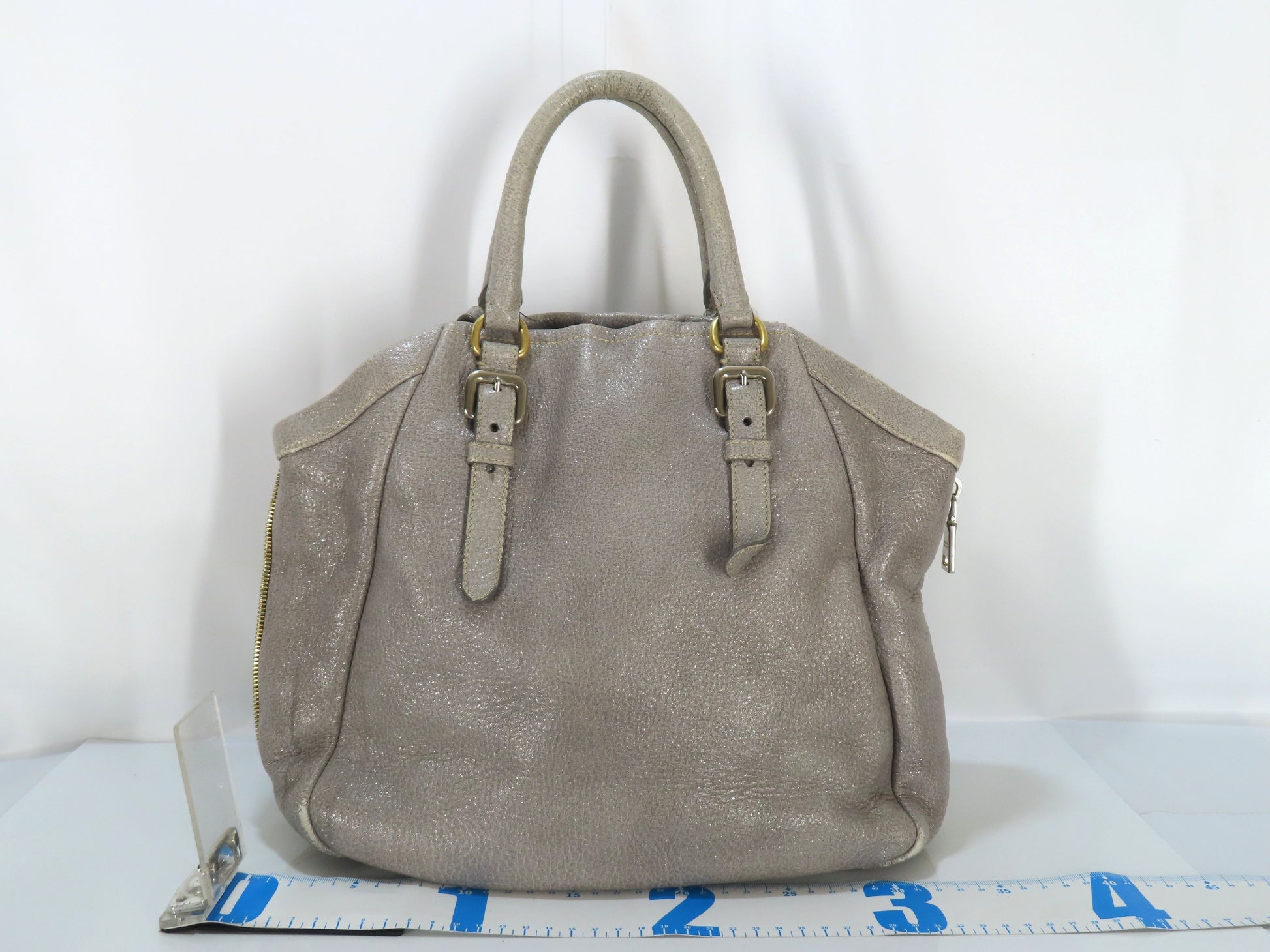 PRADA 2-Way Leather Handbag