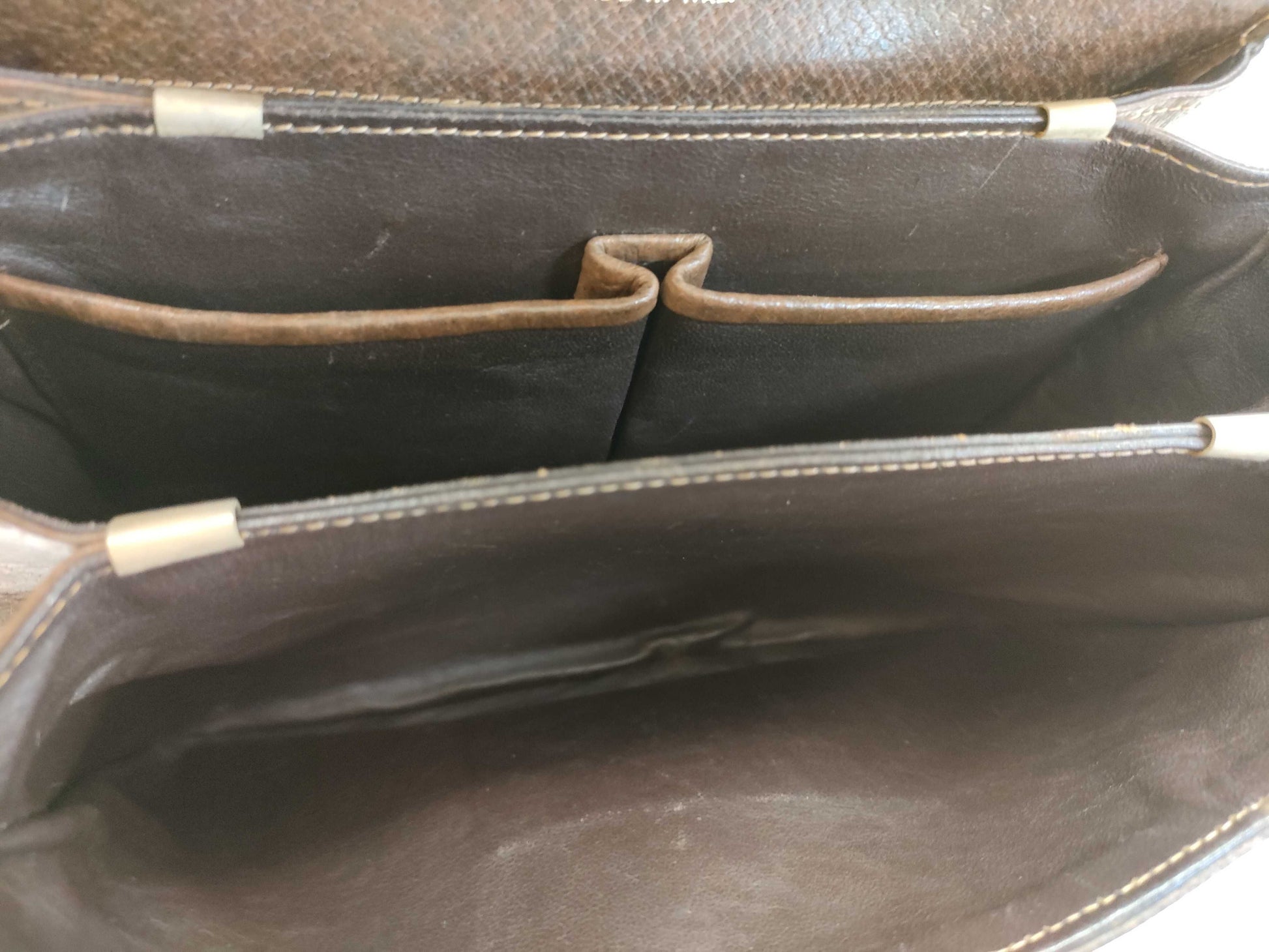 CELINE Leather Carriage Shoulder Bag