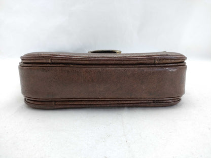 CELINE Leather Carriage Shoulder Bag
