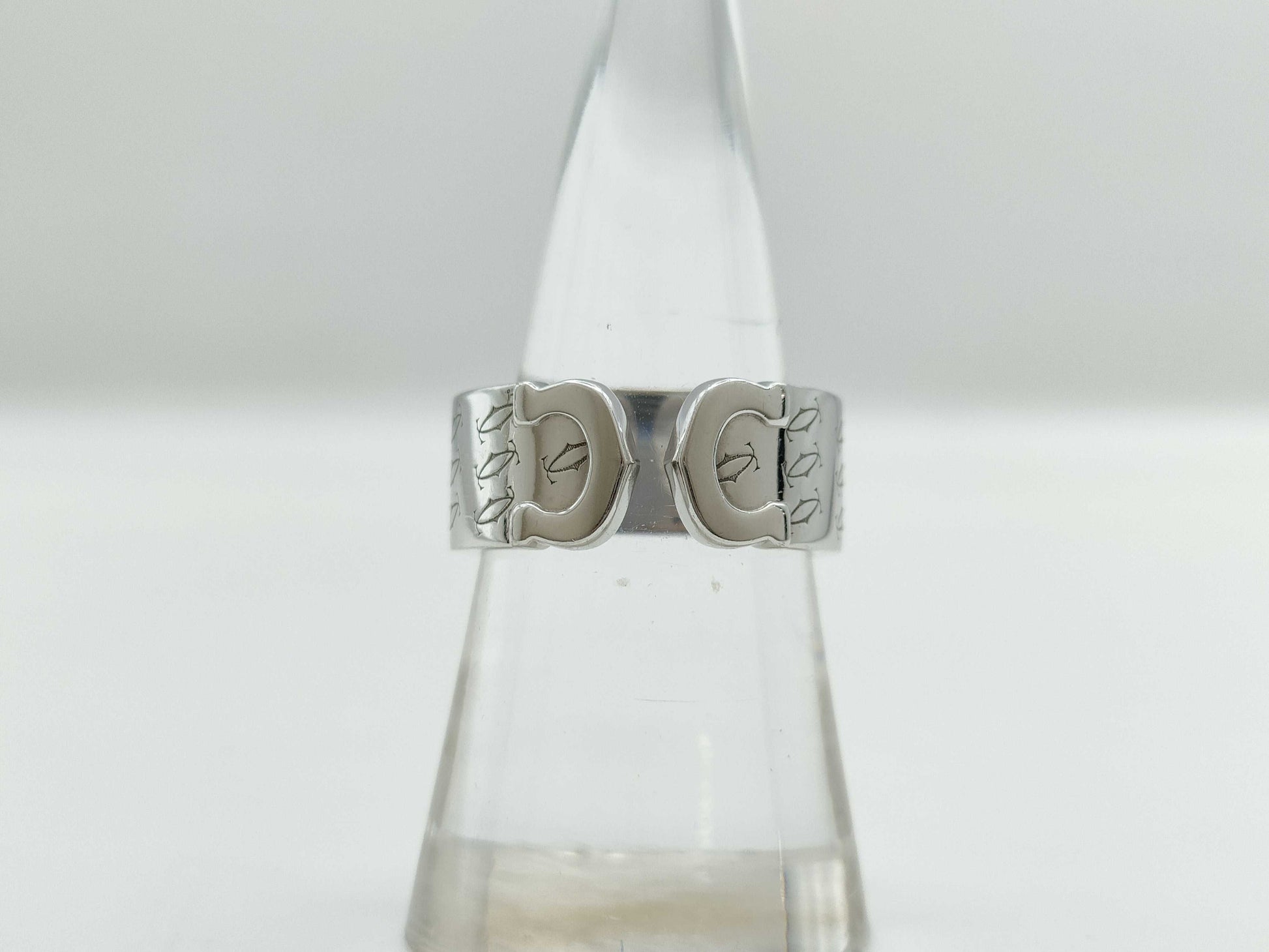 Cartier C2 Happy Birthday #52 WG 750 11.8g Ring 