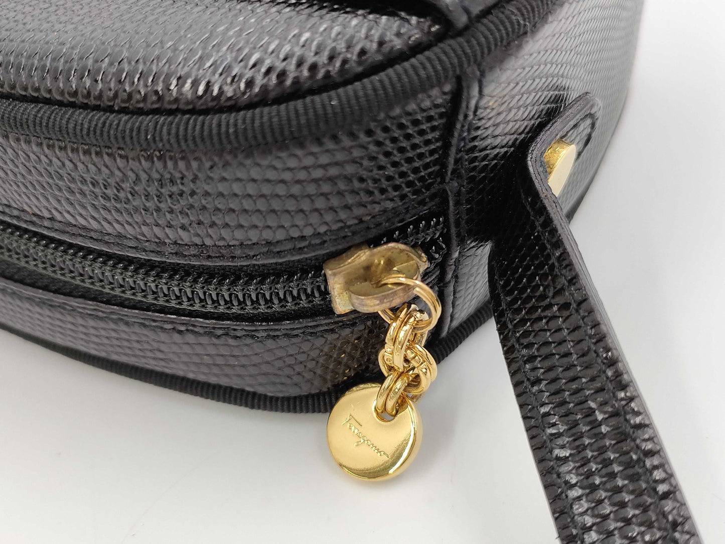 Salvatore Ferragamo Vara Embossed Shoulder Bag