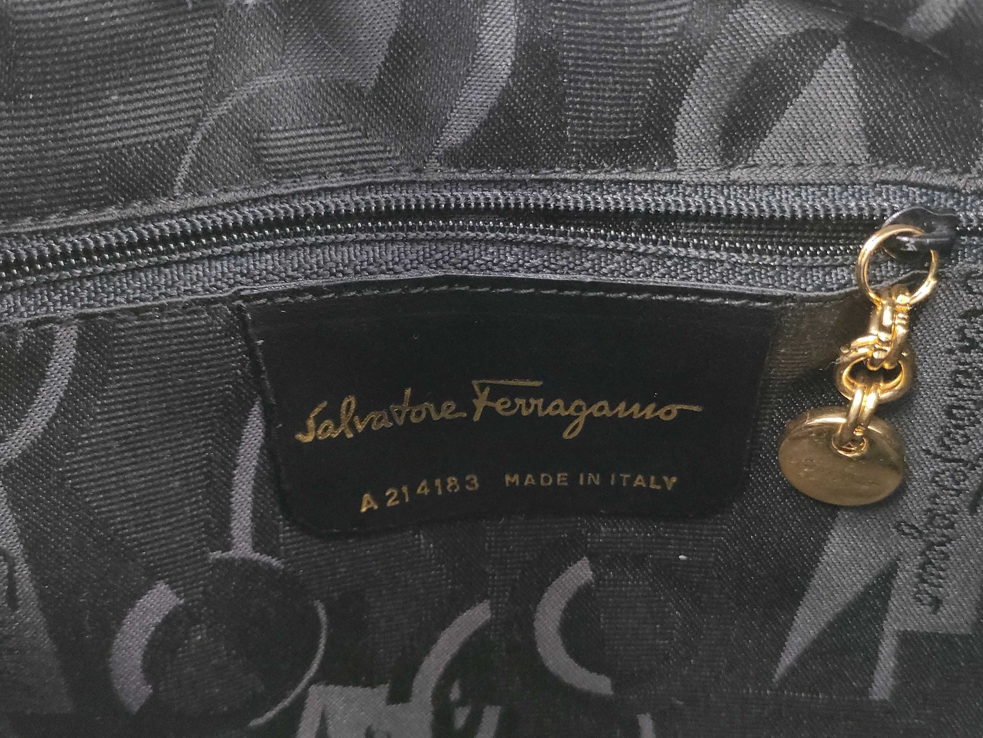 Salvatore Ferragamo Vara Embossed Shoulder Bag