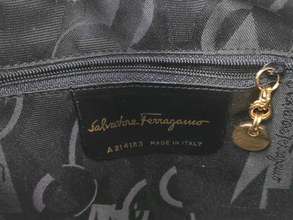 Salvatore Ferragamo Vara Embossed Shoulder Bag