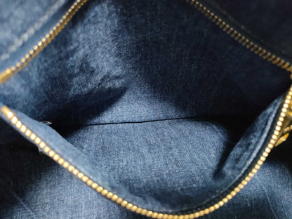 PRADA Prada Canapa Blue Handbag