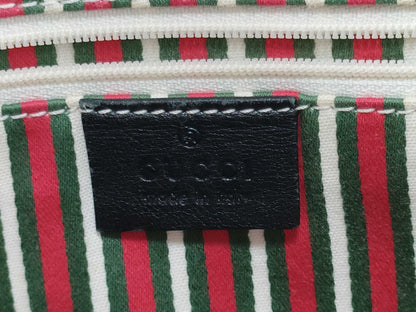 GUCCI Gucci Tote Bag GG Canvas Black G Metal Logo Tote Bag