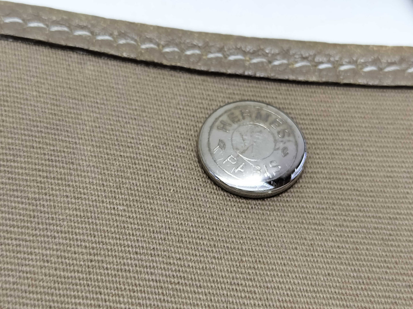 HERMES Garden Party Hermes Garden Party □Q engraved/Beige tote bag