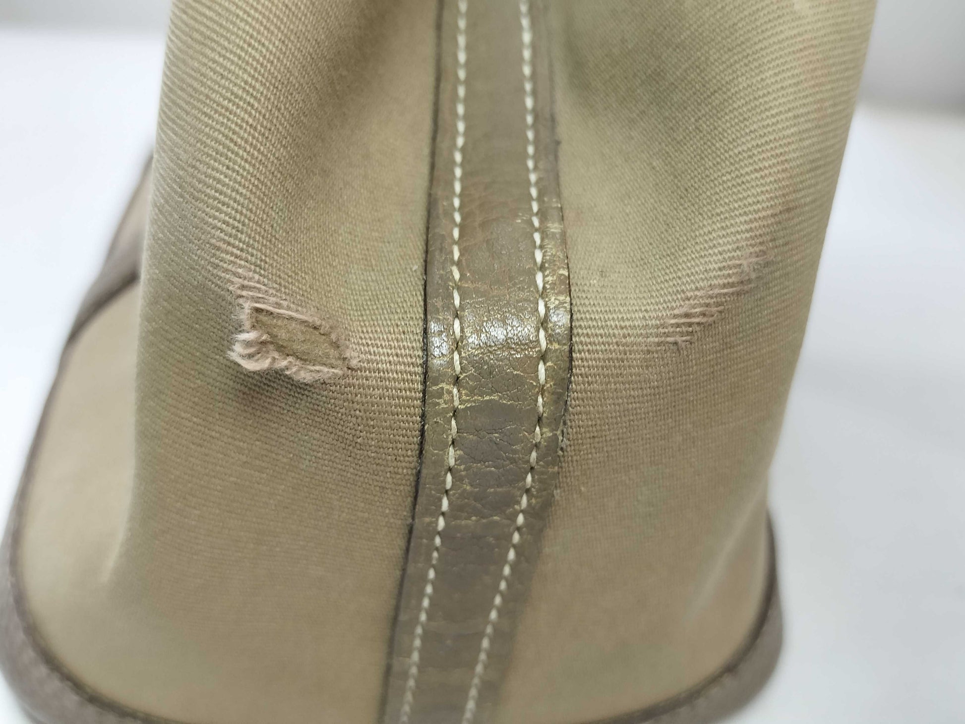 HERMES Garden Party Hermes Garden Party □Q engraved/Beige tote bag