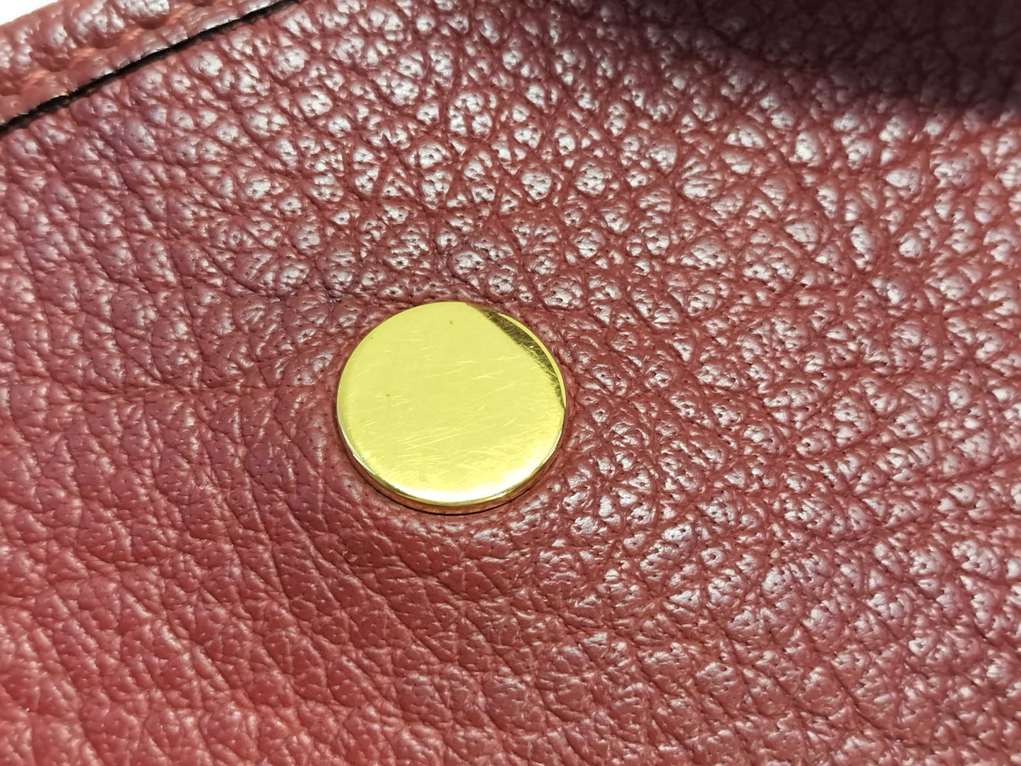 HERMES Vespa PM Leather Red Shoulder Bag