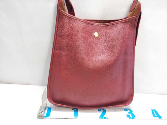 HERMES Vespa PM Leather Red Shoulder Bag