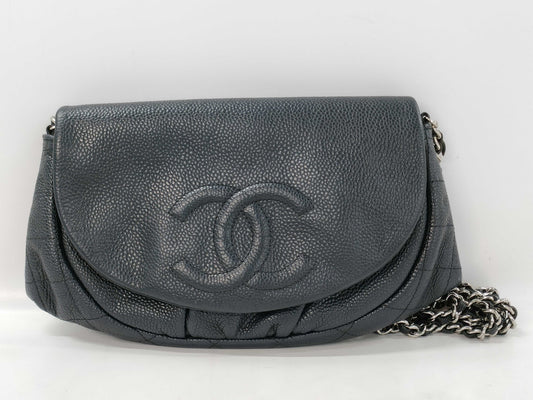 CHANEL Chain Wallet in Caviar Skin, Black, 15667711 Shoulder Bag