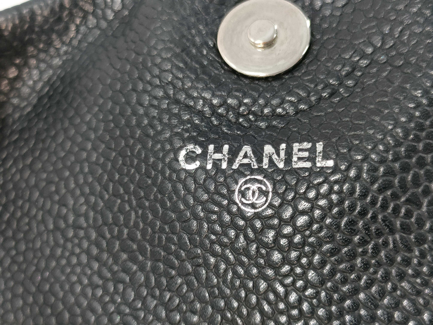 CHANEL Chain Wallet in Caviar Skin, Black, 15667711 Shoulder Bag