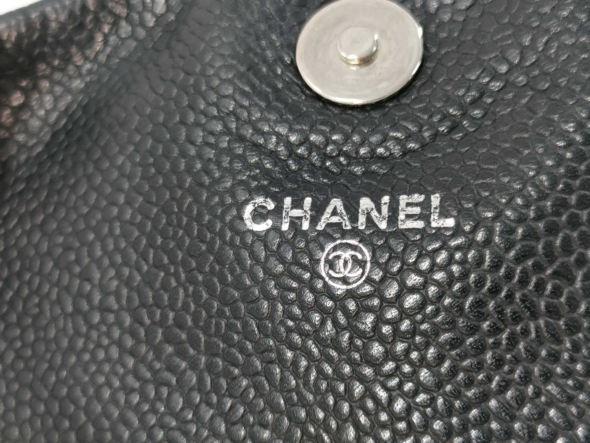 CHANEL Chain Wallet in Caviar Skin, Black, 15667711 Shoulder Bag