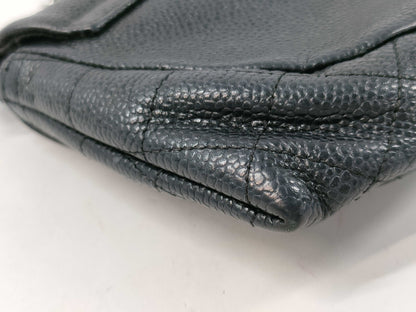 CHANEL Chain Wallet in Caviar Skin, Black, 15667711 Shoulder Bag