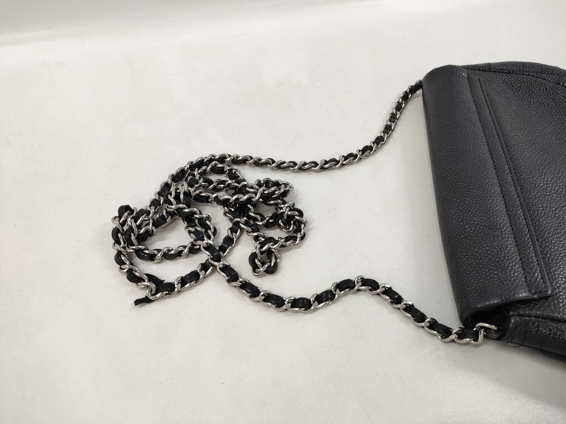 CHANEL Chain Wallet in Caviar Skin, Black, 15667711 Shoulder Bag
