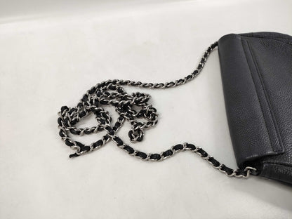 CHANEL Chain Wallet in Caviar Skin, Black, 15667711 Shoulder Bag