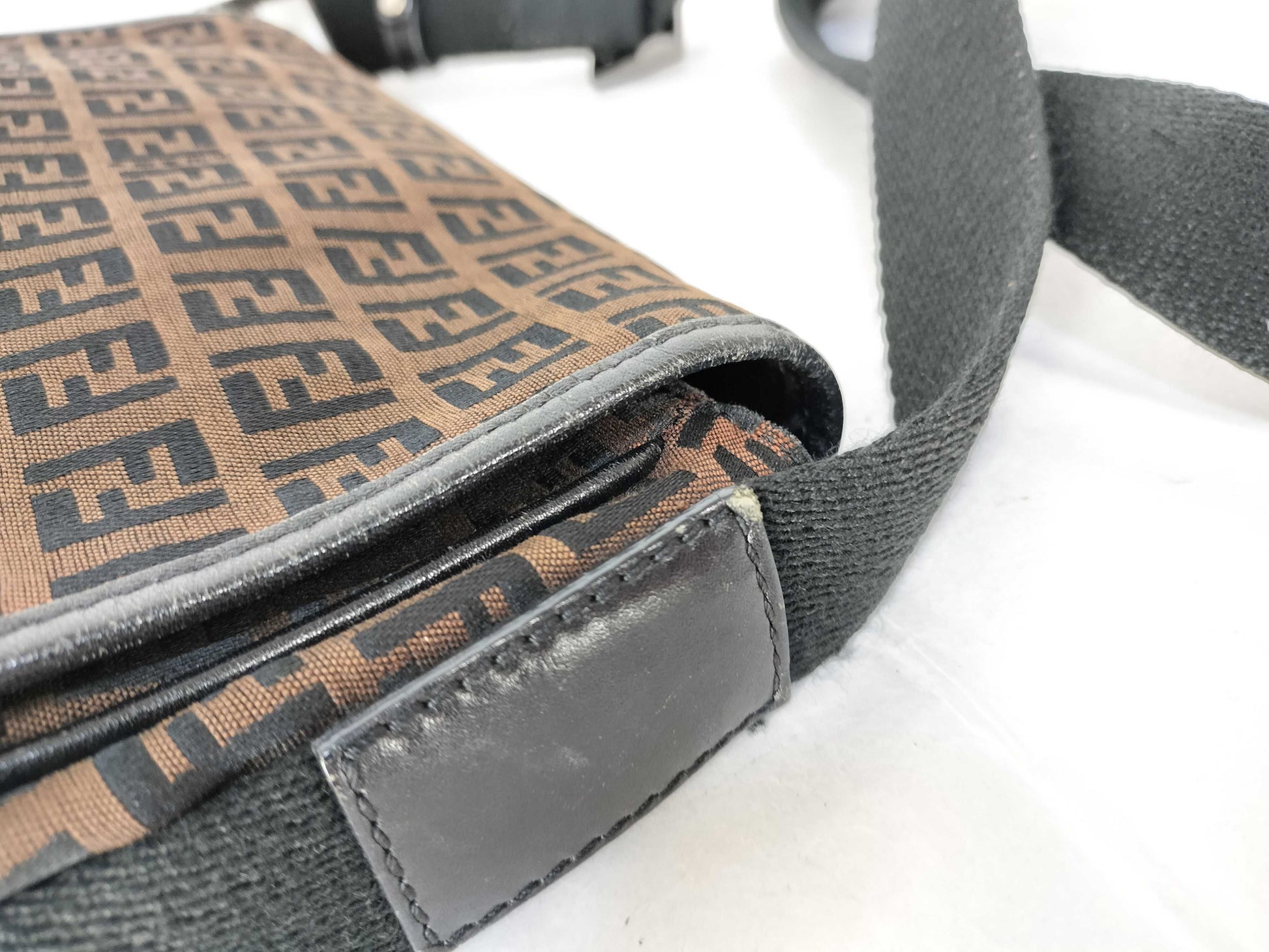 FENDI Zucchino shoulder bag with Zucca pattern