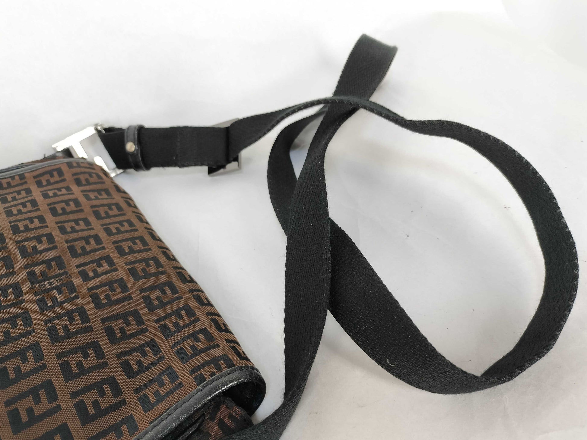 FENDI Zucchino shoulder bag with Zucca pattern