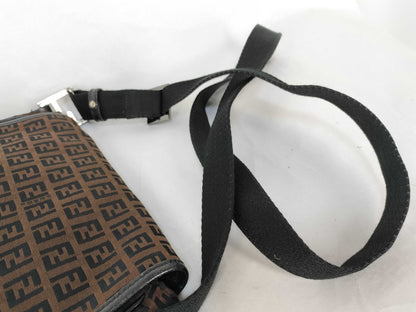 FENDI Zucchino shoulder bag with Zucca pattern
