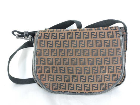 FENDI Zucchino shoulder bag with Zucca pattern