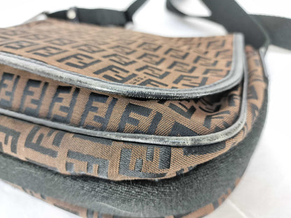 FENDI Zucchino shoulder bag with Zucca pattern