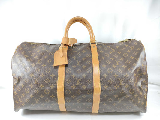 LOUIS VUITTON M 4144 Monogram LV Monogram Keepall Bandouliere 55M41414 Boston Bag