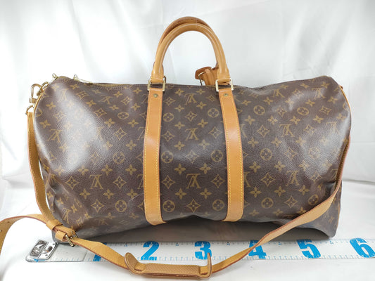LOUIS VUITTON M 4144 Monogram LV Monogram Keepall Bandouliere 55M41414 Boston Bag