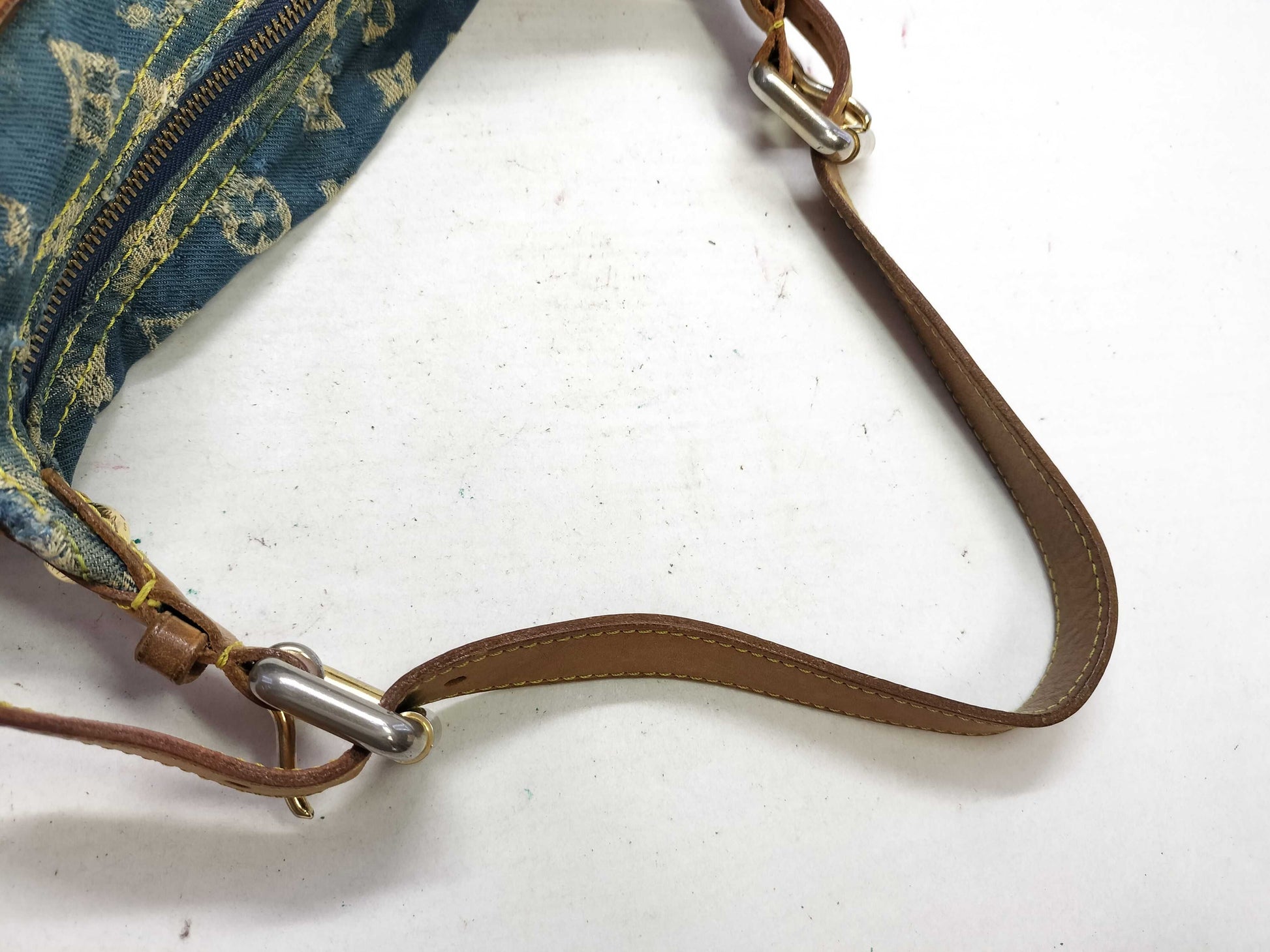 LOUIS VUITTON Monogram Denim LV Monogram Denim Baggy PM Shoulder Bag M95049 Shoulder Bag