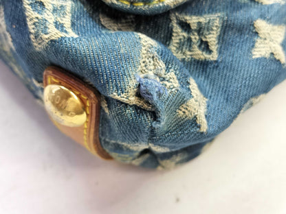 LOUIS VUITTON Monogram Denim LV Monogram Denim Baggy PM Shoulder Bag M95049 Shoulder Bag