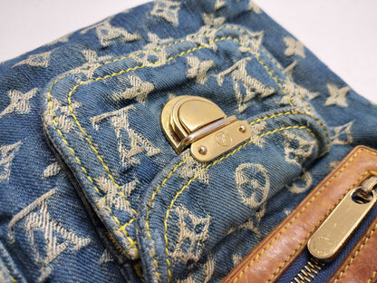 LOUIS VUITTON Monogram Denim LV Monogram Denim Baggy PM Shoulder Bag M95049 Shoulder Bag