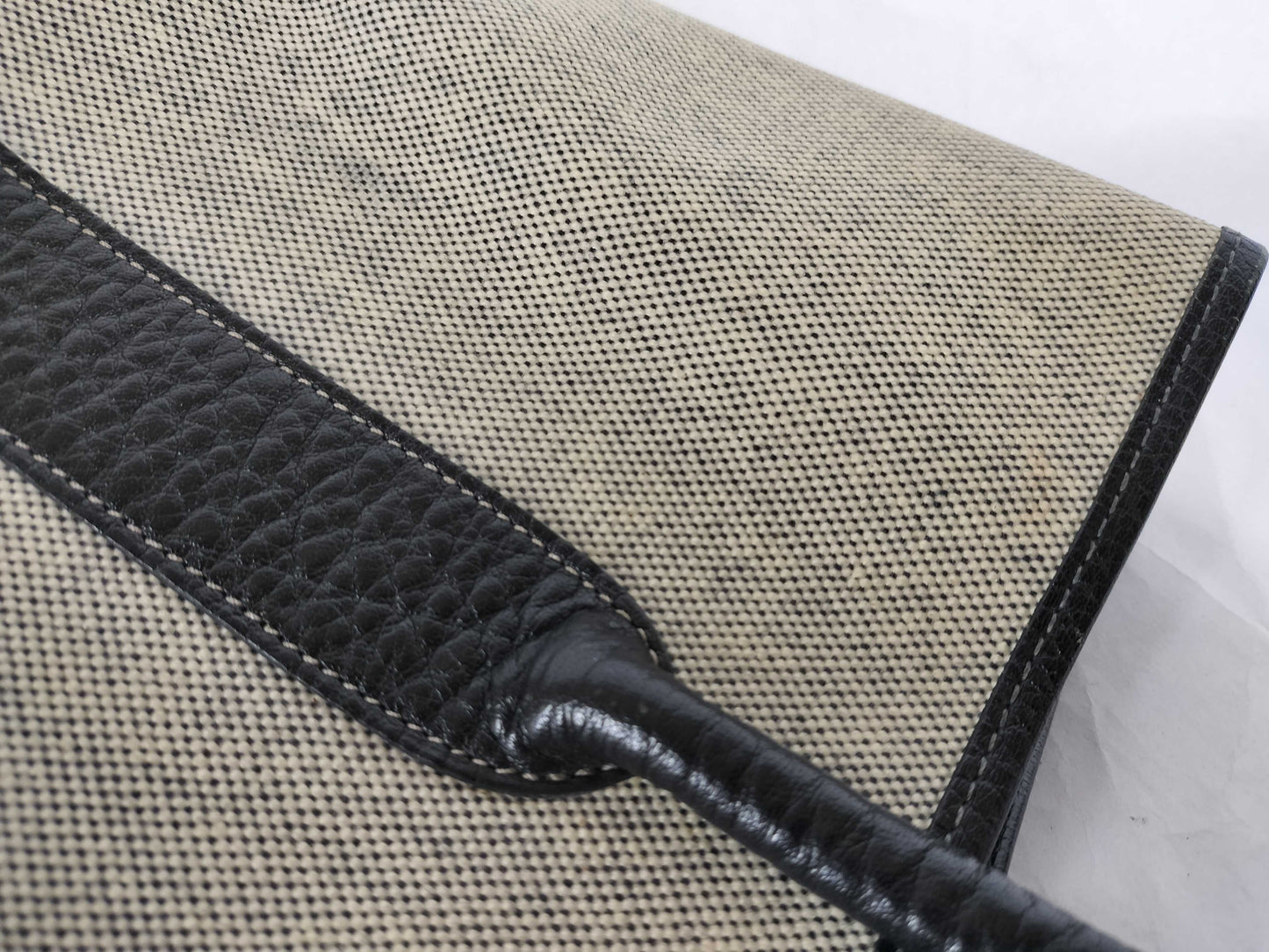 HERMES Garden Party PM Gray Handbag with P Hardware