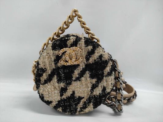 CHANEL Round Shoulder Bag with Seal