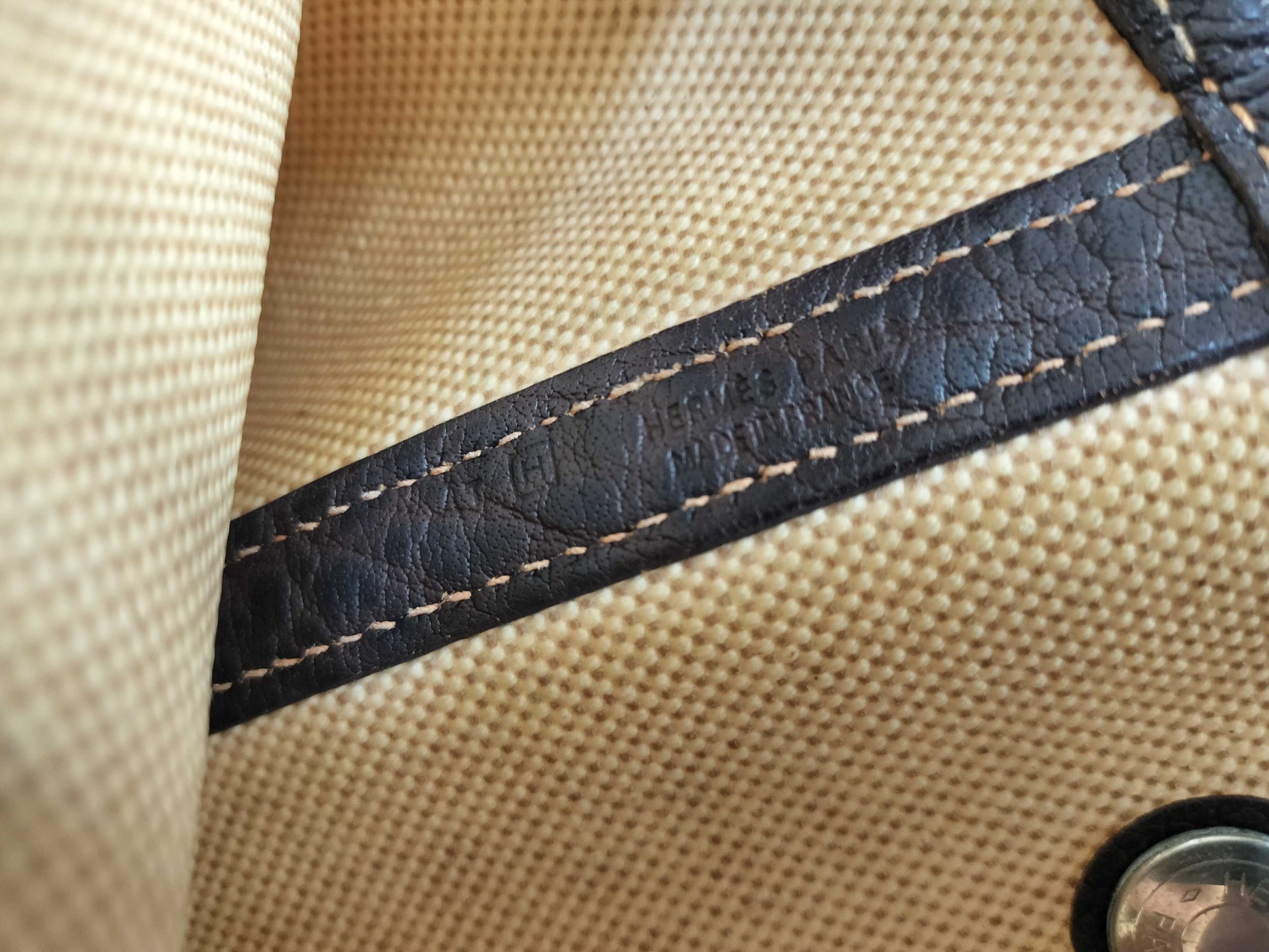 HERMES Garden Party PM Handbag in Ivory with H Stamp and P Hardware