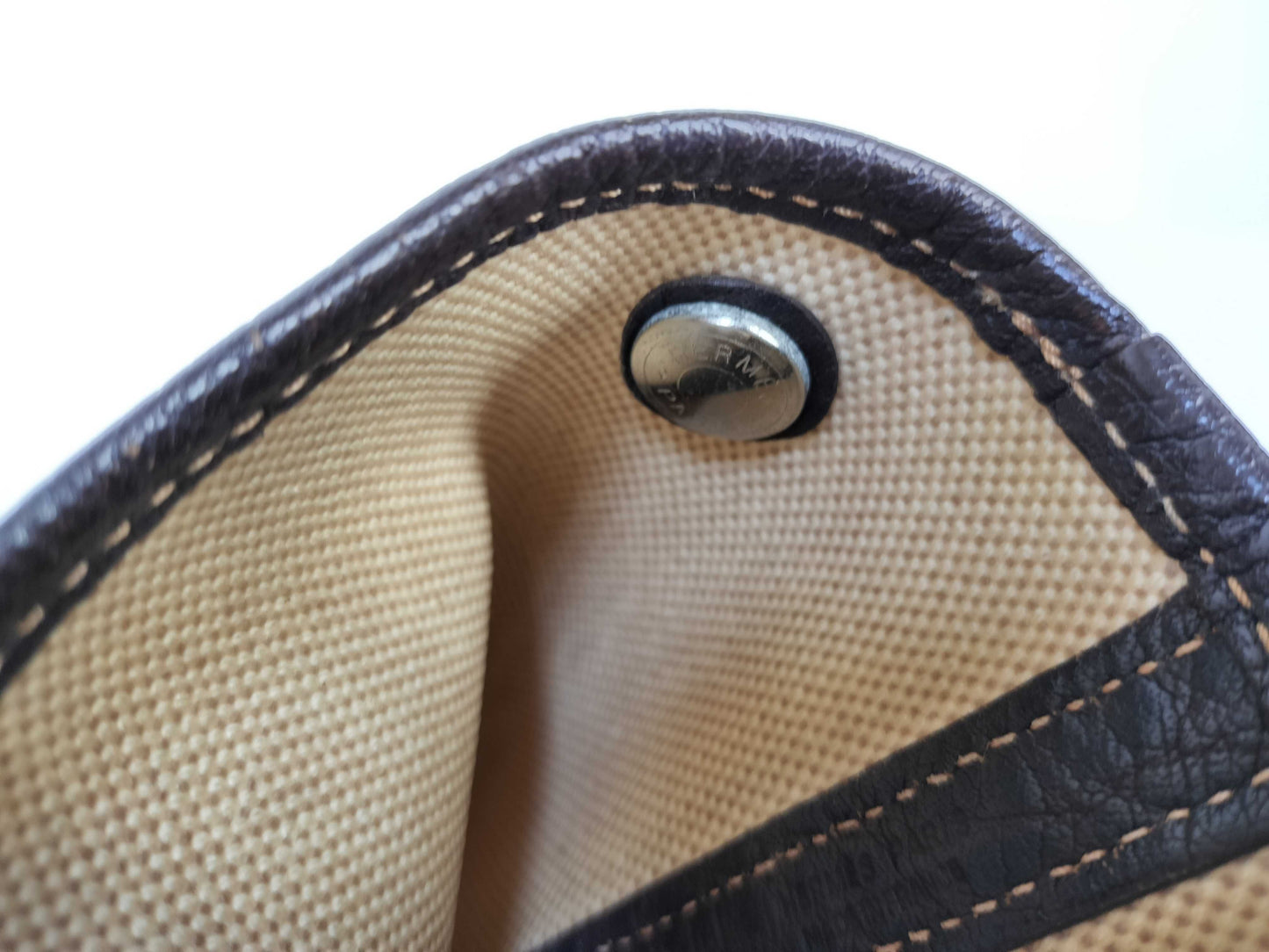 HERMES Garden Party PM Handbag in Ivory with H Stamp and P Hardware