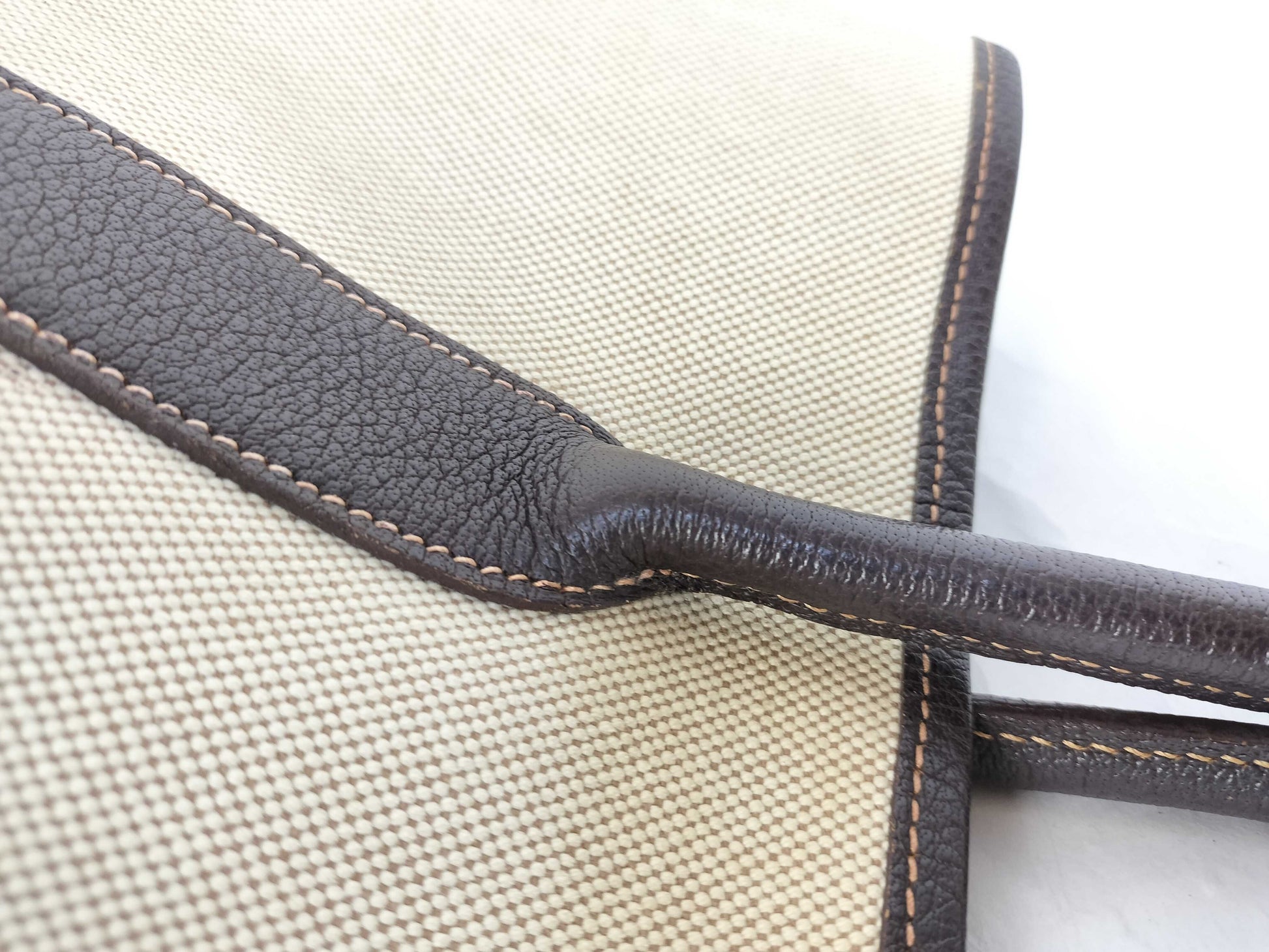 HERMES Garden Party PM Handbag in Ivory with H Stamp and P Hardware