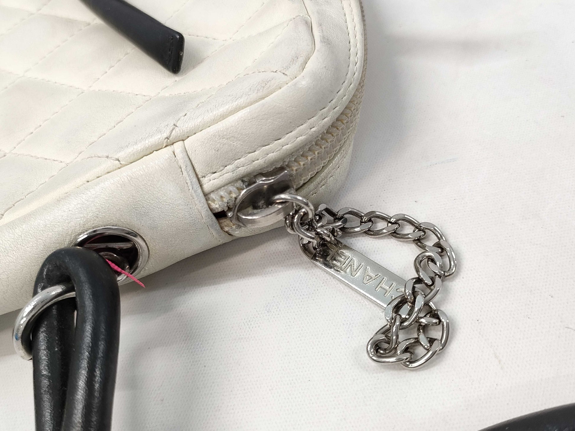 CHANEL Cambon Line Shoulder Bag/White/No. 9 Shoulder Bag