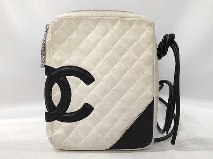 CHANEL Cambon Line Shoulder Bag/White/No. 9 Shoulder Bag