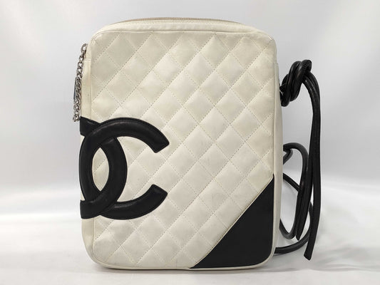 CHANEL Cambon Line Shoulder Bag/White/No. 9 Shoulder Bag