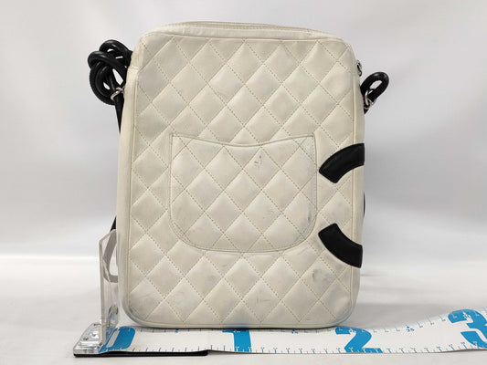 CHANEL Cambon Line Shoulder Bag/White/No. 9 Shoulder Bag