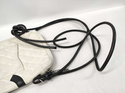 CHANEL Cambon Line Shoulder Bag/White/No. 9 Shoulder Bag