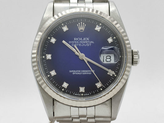 ROLEX Datejust 16234G X428269 Blue Gradient Men's Watch