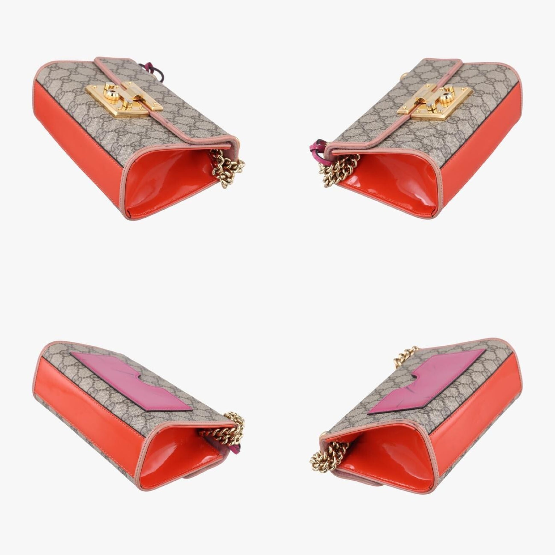 GUCCI Padlock Multicolor PVC Coated Canvas Shoulder Bag 409487D019265091