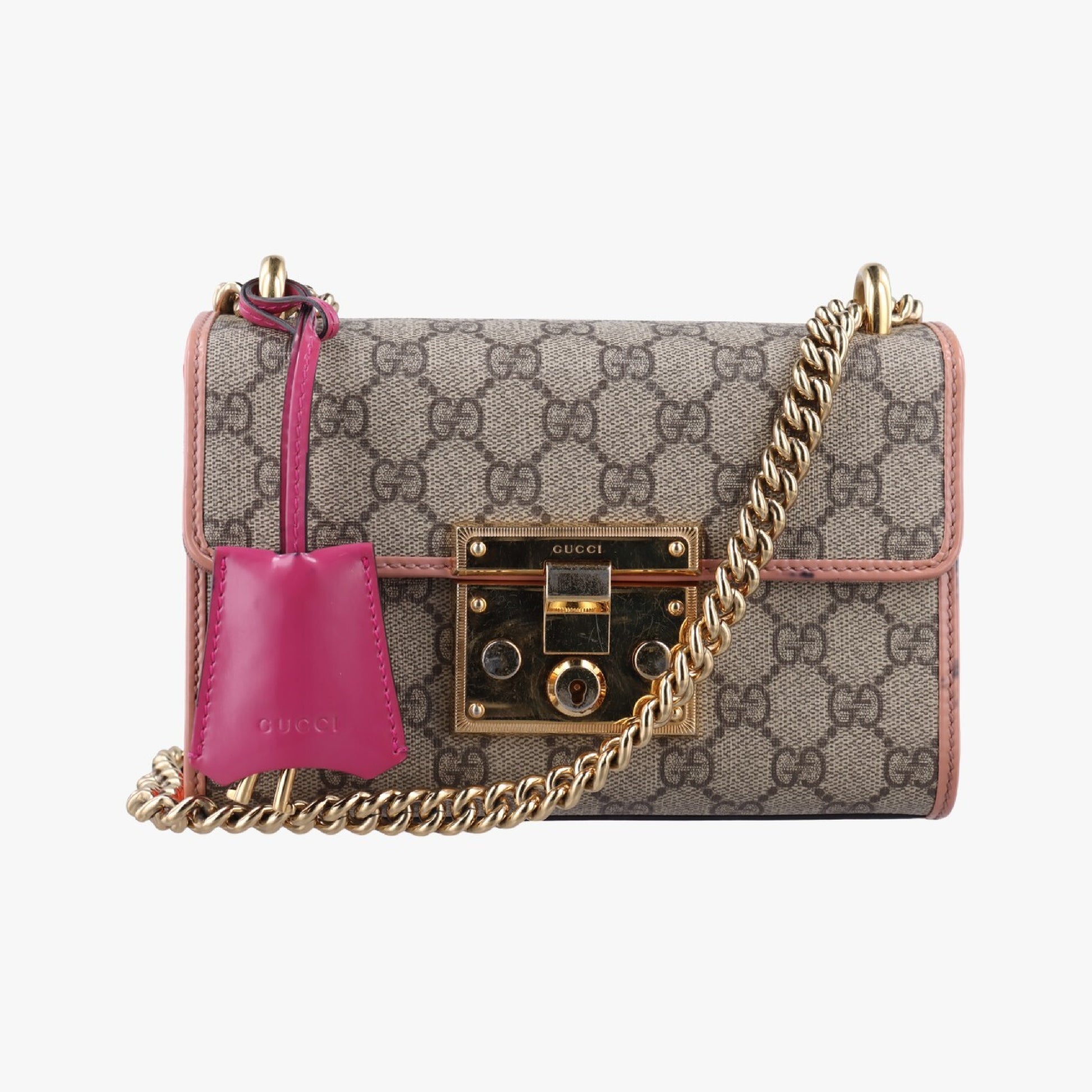 GUCCI Padlock Multicolor PVC Coated Canvas Shoulder Bag 409487D019265091